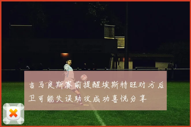吉马良斯赛前提醒埃斯特旺对方后卫可能失误助攻成功喜悦分享